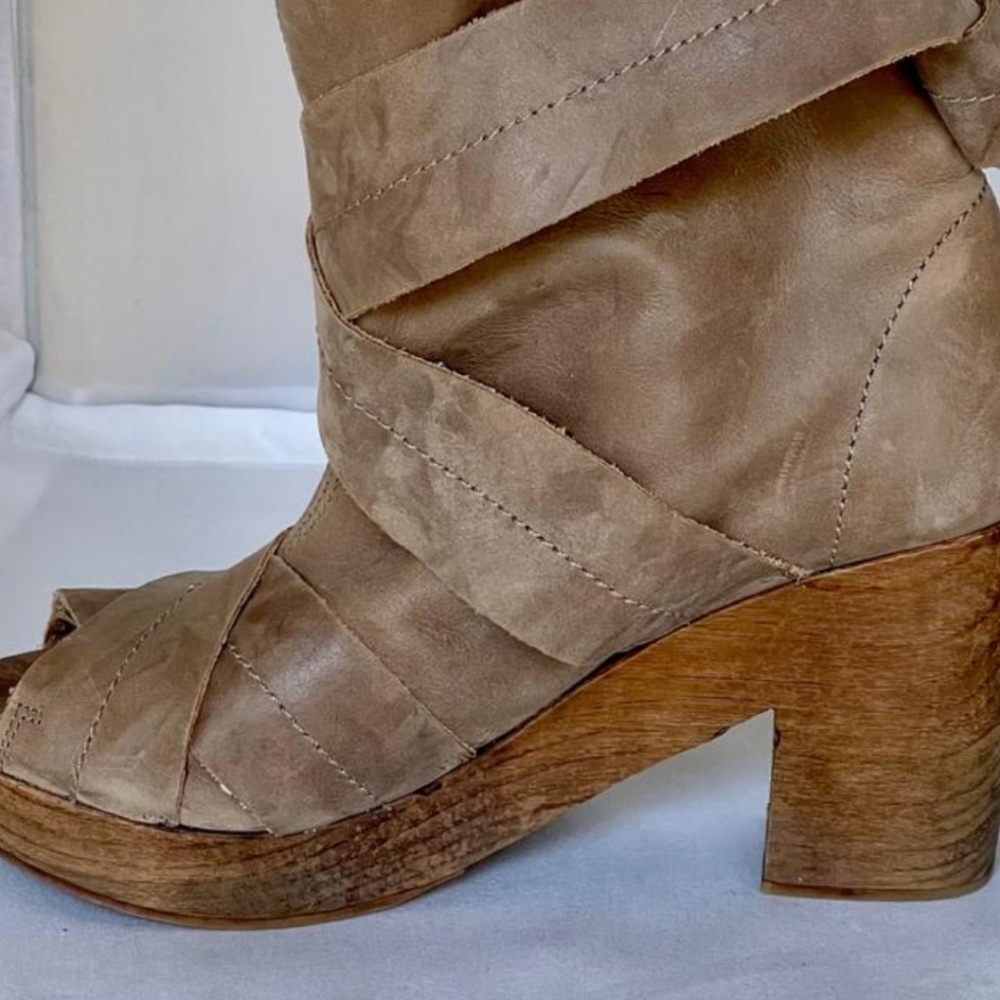 Free People Spire Wrap Clog Boots